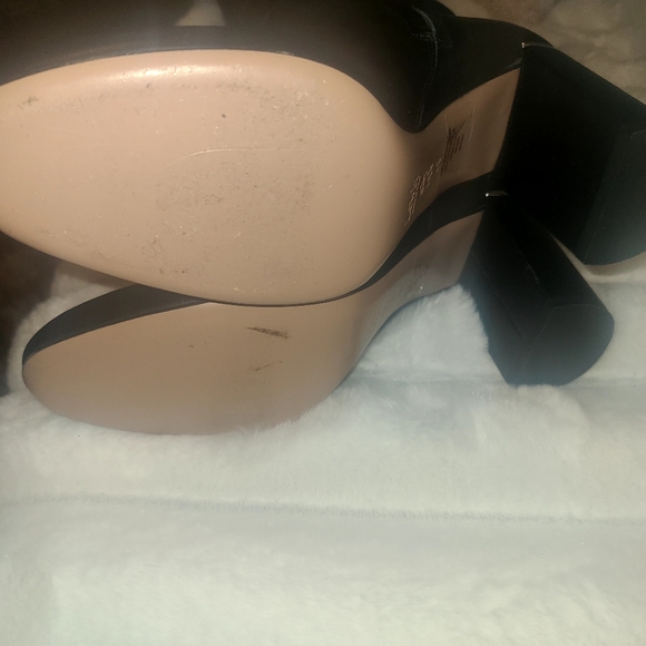 Lewit Renata Black Leather Over the Knee Boots Block Heel 40 EU $395 - Picture 7 of 7